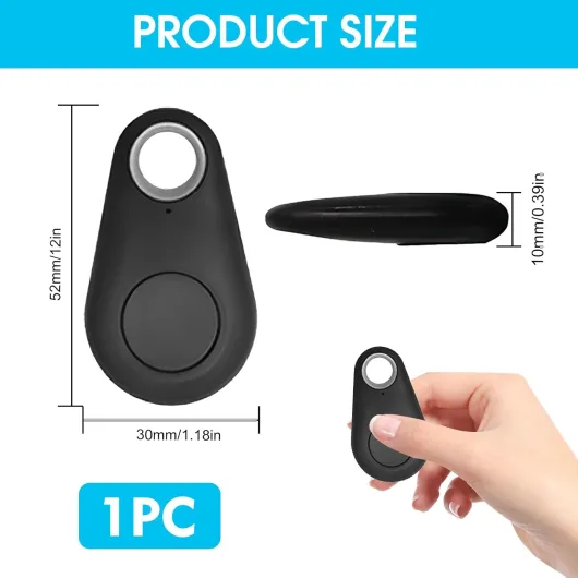 Traceur GPS Bluetooth 5.0 pour Animaux, Clés, Voitures, Portefeuilles et Bagages – Localisateur Intelligent avec Alarme Anti-Perte, Géorepérage, Suivi Temps Réel, Compatible iOS & Android